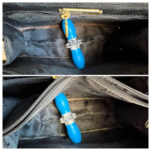 Vintage MCM Crossbody - Black Leather - Picture 14 of 16